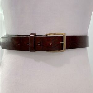 Top Grain Oil Tan Men's Brown Leather Belt U.S.A. 1043 Size 38